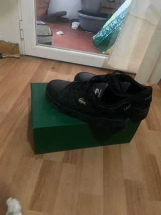 Zapatos Lacoste Negros Nuevos