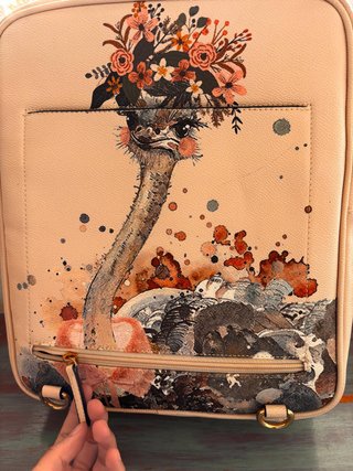 Bolso Mochila Parfois Ostrich Floral