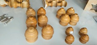 Barras de cortina de madera