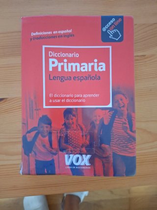 Diccionario primaria lengua española
