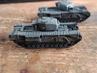 2 Tanques Churchill pintados Flames of War