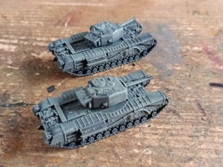 2 Tanques Churchill pintados Flames of War