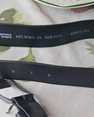 Cinturón Levi's Negro Talla 85/34