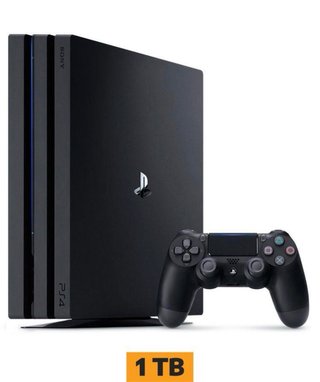 Playstation 4 Pro 1TB Negra con 5 juegos y 1 mando