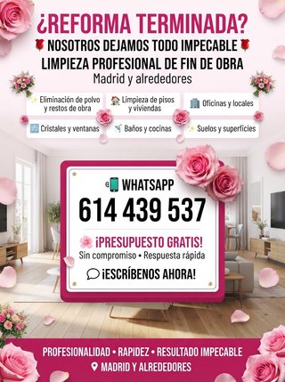 LIMPIEZA DE FIN DE OBRAS