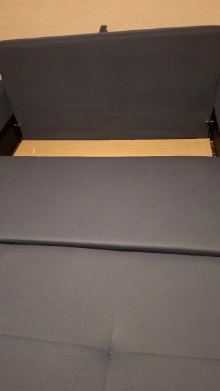 Sofá Cama Azul Tela