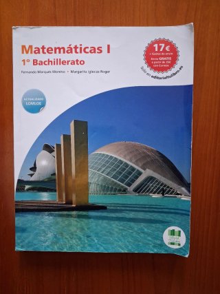 Libro matemáticas I 1 bach Lugo