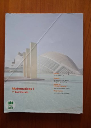 Libro matemáticas I 1 bach Lugo