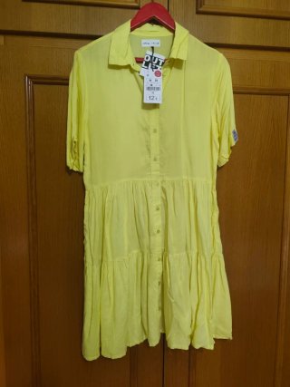 Vestido amarillo Lefties Talla M