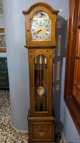 Reloj de Pie Antiguo Péndulo Ding Dong