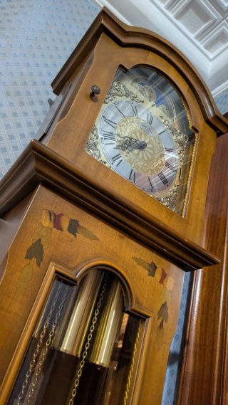 Reloj de Pie Antiguo Péndulo Ding Dong