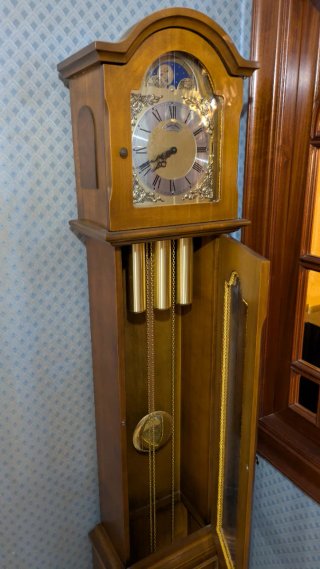 Reloj de Pie Antiguo Péndulo Ding Dong