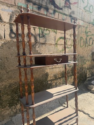 Estantería de madera de 4 baldas