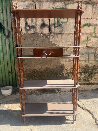 Estantería de madera de 4 baldas