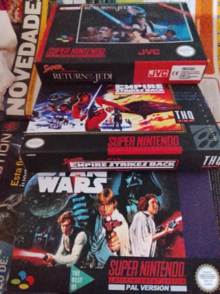 Trilogía Star Wars SNES Repro PAL/USA - 3 juegos