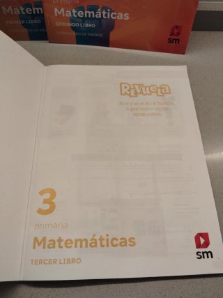 Matemáticas 3 de primaria .primero segundo tercero
