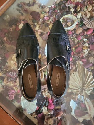 Zapatos Massimo Dutti Negros Mujer