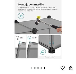 Valla para Mascotas Modular Negra y Gris