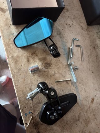 Espejos Retrovisor Moto Manillar Contrapesos