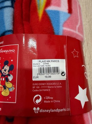 Manta Polar Mickey Disneyland 150x120 cm