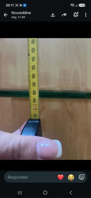 Mesa de centro cristal templado