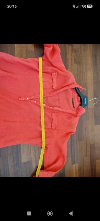 Camicia Zara Basic Arancione Donna M