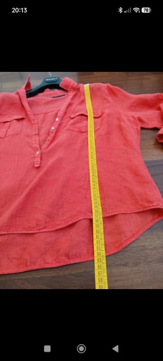 Camicia Zara Basic Arancione Donna M