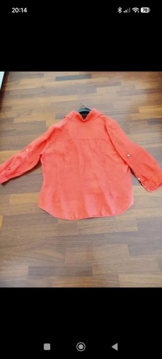 Camicia Zara Basic Arancione Donna M