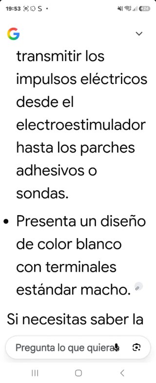 4 Cables Electrodo TENS 2mm/3.5mm