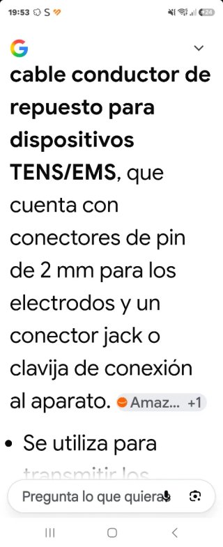 4 Cables Electrodo TENS 2mm/3.5mm