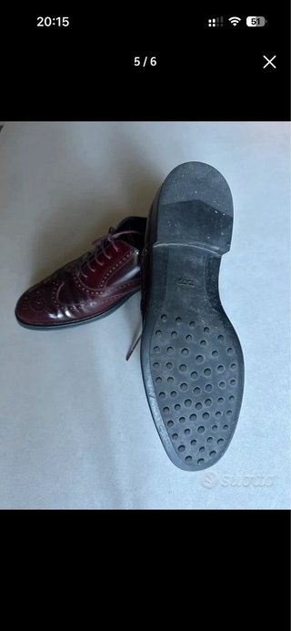 Tod's Scarpe Derby Bordeaux 40