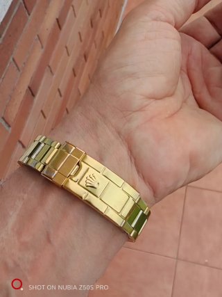 Reloj de oro estilo Rolex Submariner Automatico