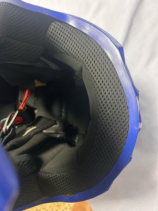 Casco Airoh Cross Azul y Amarillo