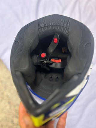 Casco Airoh Cross Azul y Amarillo