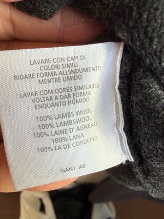 Suéter GANT Lana Cuero Cordero Talla 3XL
