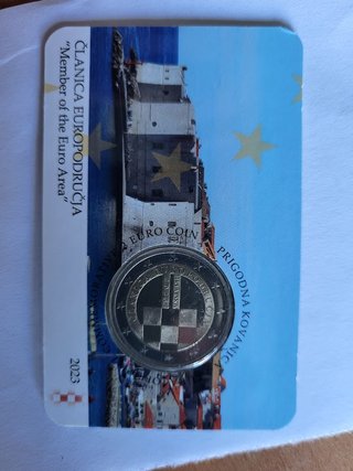 Moneda Conmemorativa Euro Croacia 2023