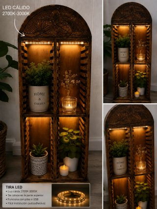 Mueble de madera tallado