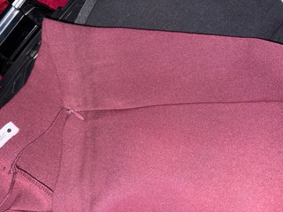 Pantalones anchos burdeos