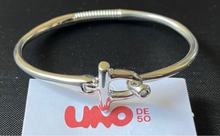 Pulsera Uno de 50 Plata Semirrígida