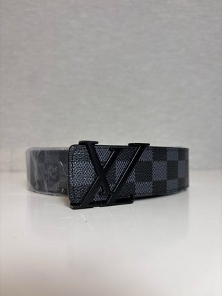Cinturón estilo Louis Vuitton LV Damier Graphite