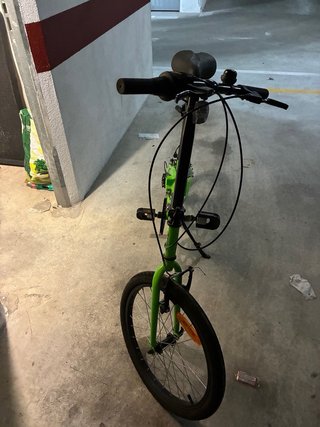 Bicicleta Plegable Verde