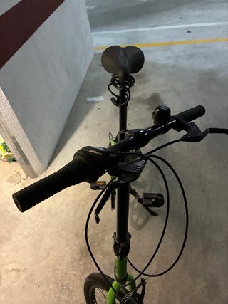 Bicicleta Plegable Verde