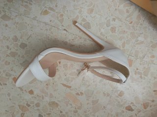 Tacones blancos talla 35