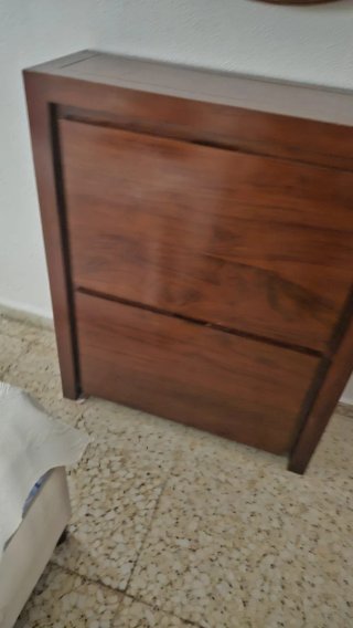 Zapatero 2 puertas abatibles madera