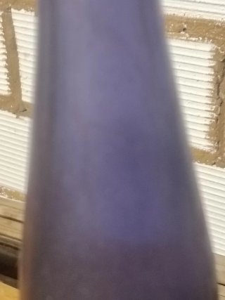 Pareja Jarrones Vintage Cristal Azul