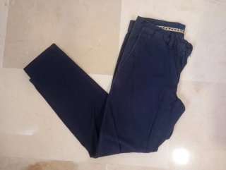 Pantalones vaqueros blancos rotos hombre