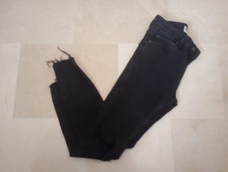 Pantalones vaqueros blancos rotos hombre