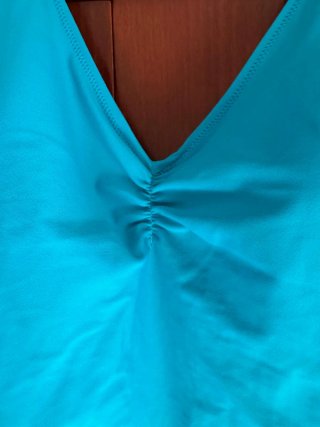 Bañador Couchel azul con volantes