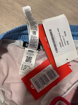 Bañador Diesel Rosa y Azul