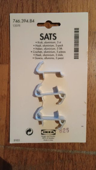 Ganchos SATS IKEA 746.394.84 (5 uds)